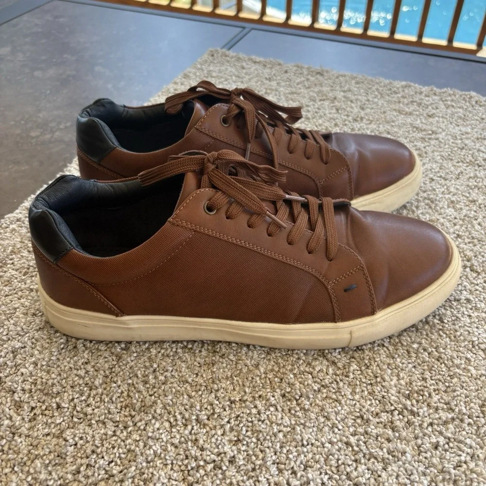 Ashford Hayes Men's Business Casual Shoes Brown Leather Size 11M